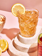 Fleur Set Of Four Clear Glass Tumblers - Joe’s Haven
