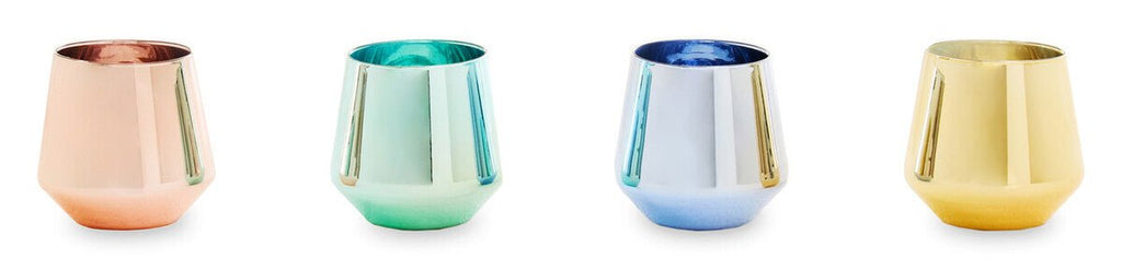 Aurora Set of Four Glass Tumblers in Assorted Colours - Joe’s Haven