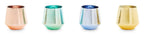 Aurora Set of Four Glass Tumblers in Assorted Colours - Joe’s Haven