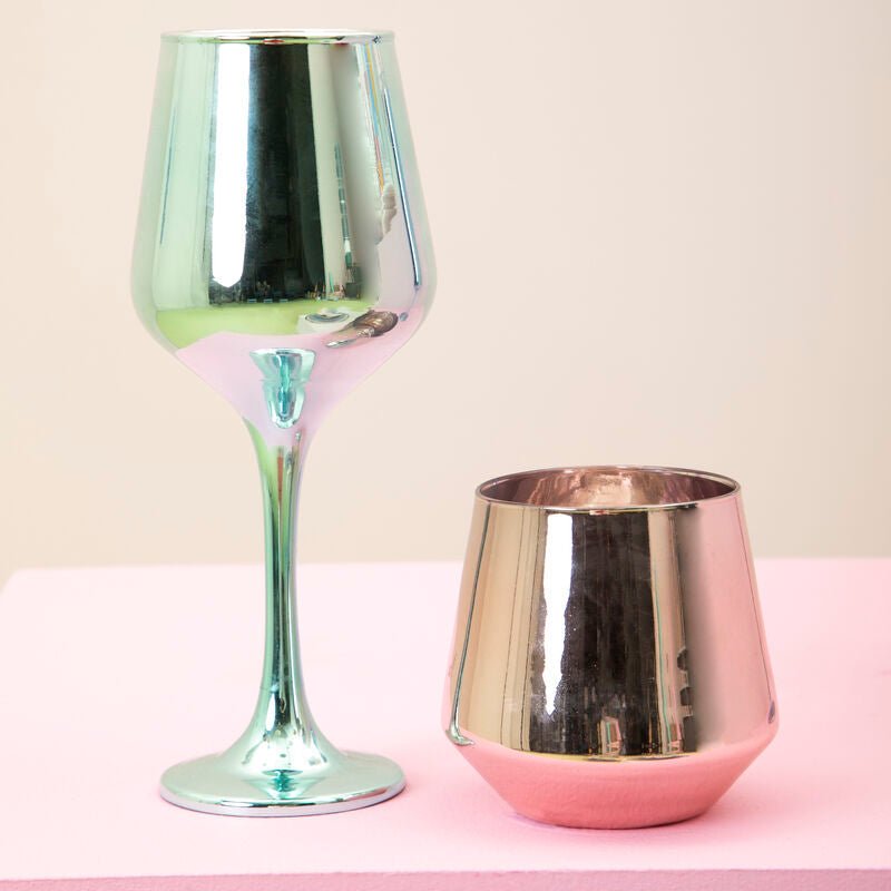 Aurora Set of Four Glass Tumblers in Assorted Colours - Joe’s Haven
