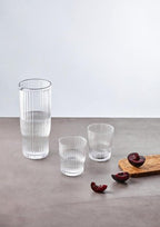 Juno Ribbed Glass And Jug Three Piece Set - Joe’s Haven