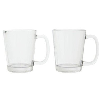 Torta Set Of Four Glass Clear Glass Mugs - Joe’s Haven