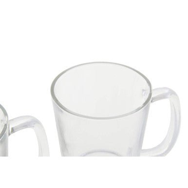 Torta Set Of Four Glass Clear Glass Mugs - Joe’s Haven