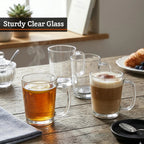 Torta Set Of Four Glass Clear Glass Mugs - Joe’s Haven