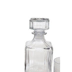 Dayla Ribbed Pattern Decanter With Four Glasses - Joe’s Haven