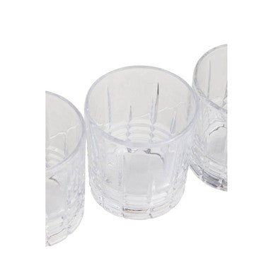 Dayla Ribbed Pattern Decanter With Four Glasses - Joe’s Haven