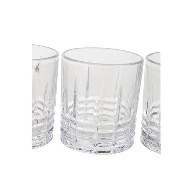 Dayla Ribbed Pattern Decanter With Four Glasses - Joe’s Haven