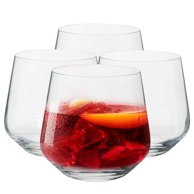 Ada Set of 4 large Crystal Tumblers
