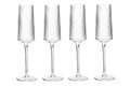 Eldon Set Of Four Ribbed Champagne Glasses