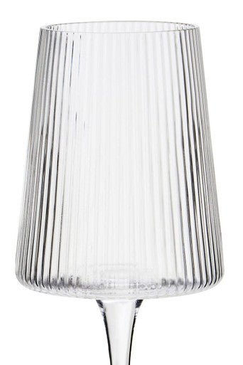 Eldon Set Of Four Ribbed Wine Glasses - Joe’s Haven