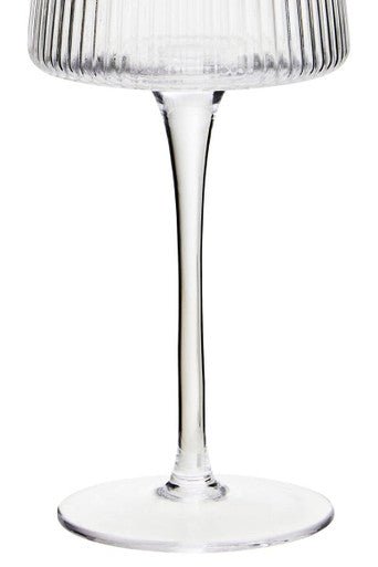 Eldon Set Of Four Ribbed Wine Glasses - Joe’s Haven