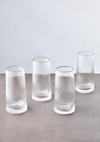 Eldon Set Of Four Ribbed Hi Ball Glasses - Joe’s Haven