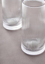 Eldon Set Of Four Ribbed Hi Ball Glasses - Joe’s Haven