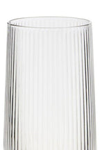 Set Of Four Eldon Ribbed Clear Hi Ball Glasses Mob Packaging - Joe’s Haven