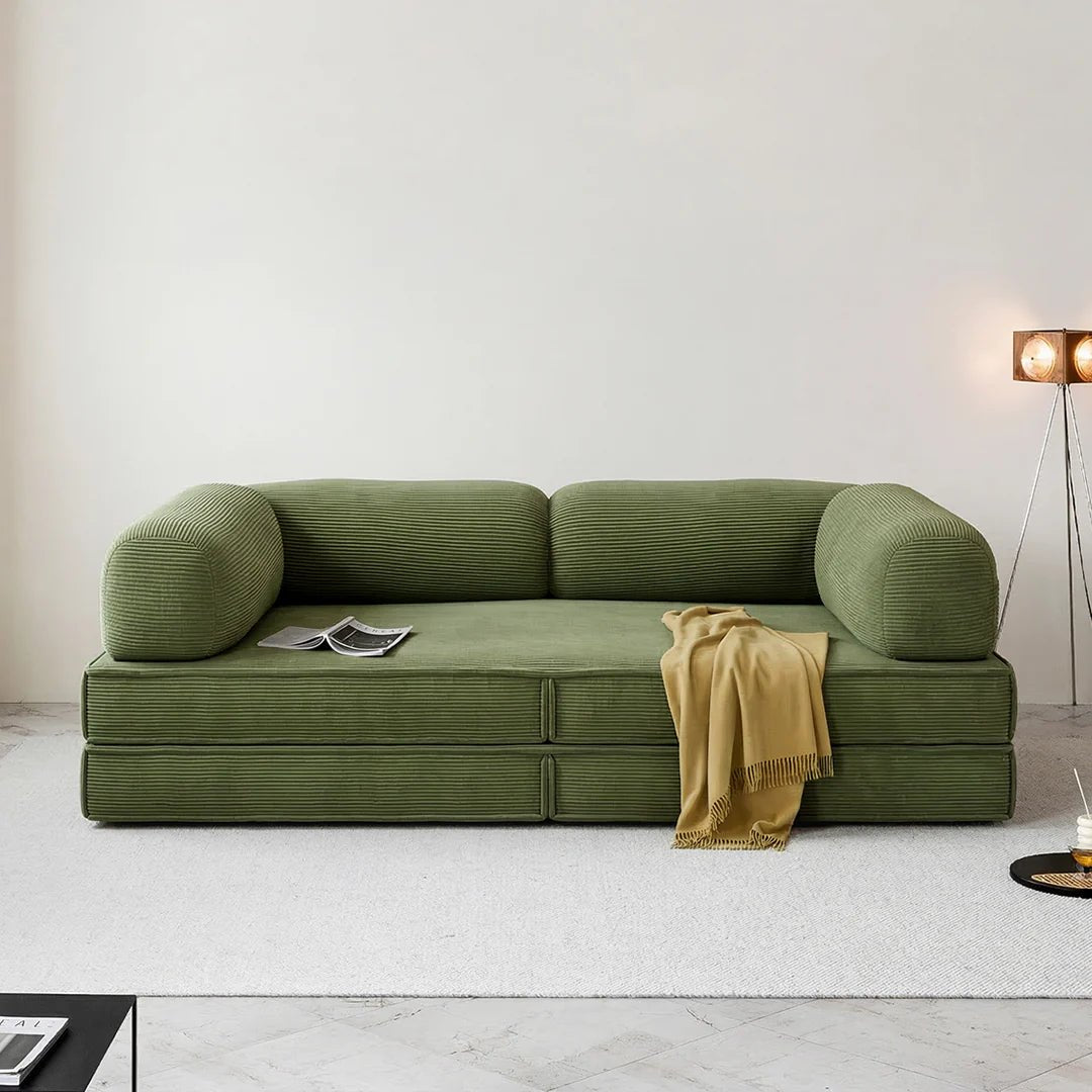 Van Buren Foldable Lazy Sofa Bed, Corduroy - Joe’s Haven