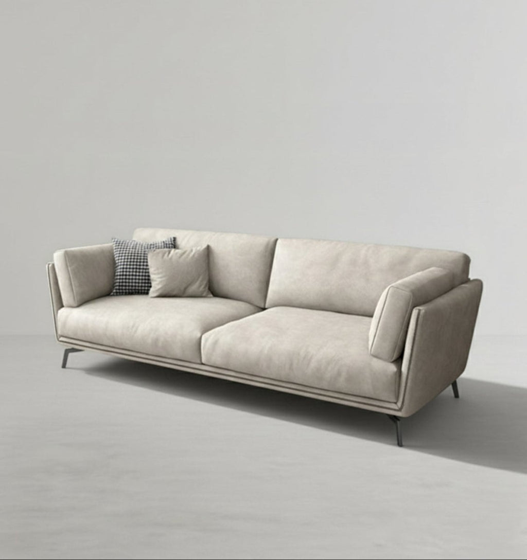 Reynold Two Seater Sofa, Leatheraire - Joe’s Haven