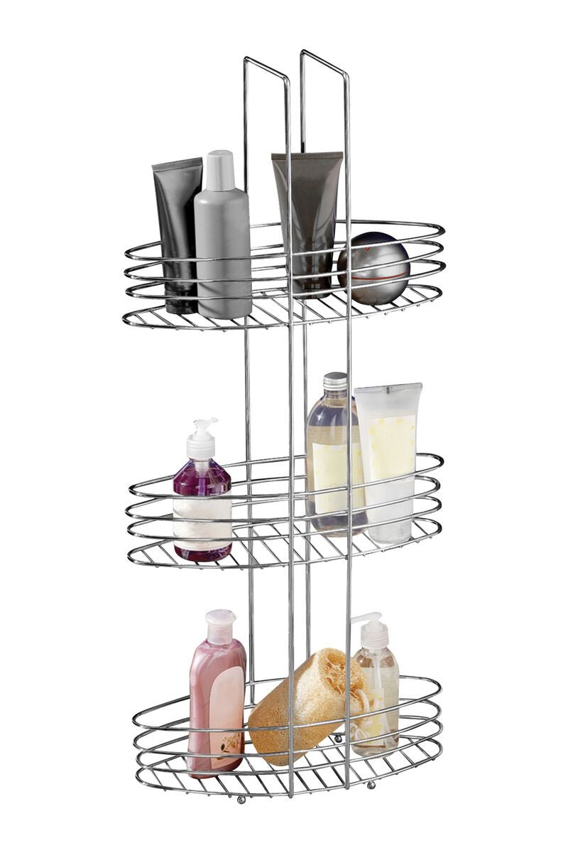 Dara 3 Tier Chrome Bathroom Organiser - Joe’s Haven
