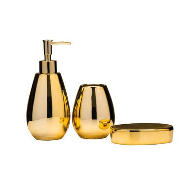 Magpie Dolomite Gold 3 Piece Bathroom Set - Joe’s Haven