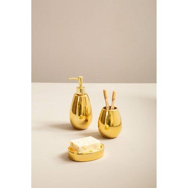 Magpie Dolomite Gold 3 Piece Bathroom Set - Joe’s Haven