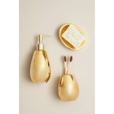 Magpie Dolomite Gold 3 Piece Bathroom Set - Joe’s Haven