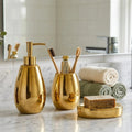 Magpie Dolomite Gold 3 Piece Bathroom Set - Joe’s Haven