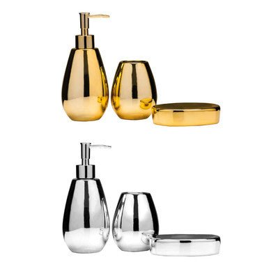 Magpie Dolomite Silver 3Pc Bathroom Set - Joe’s Haven