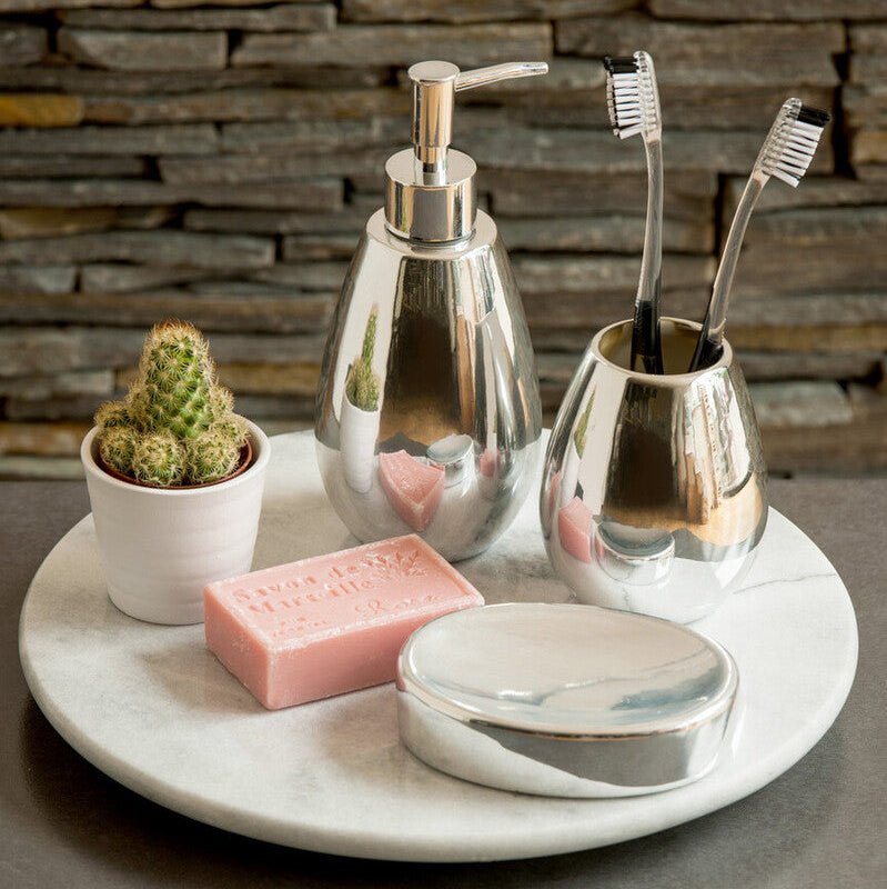 Magpie Dolomite Silver 3Pc Bathroom Set - Joe’s Haven