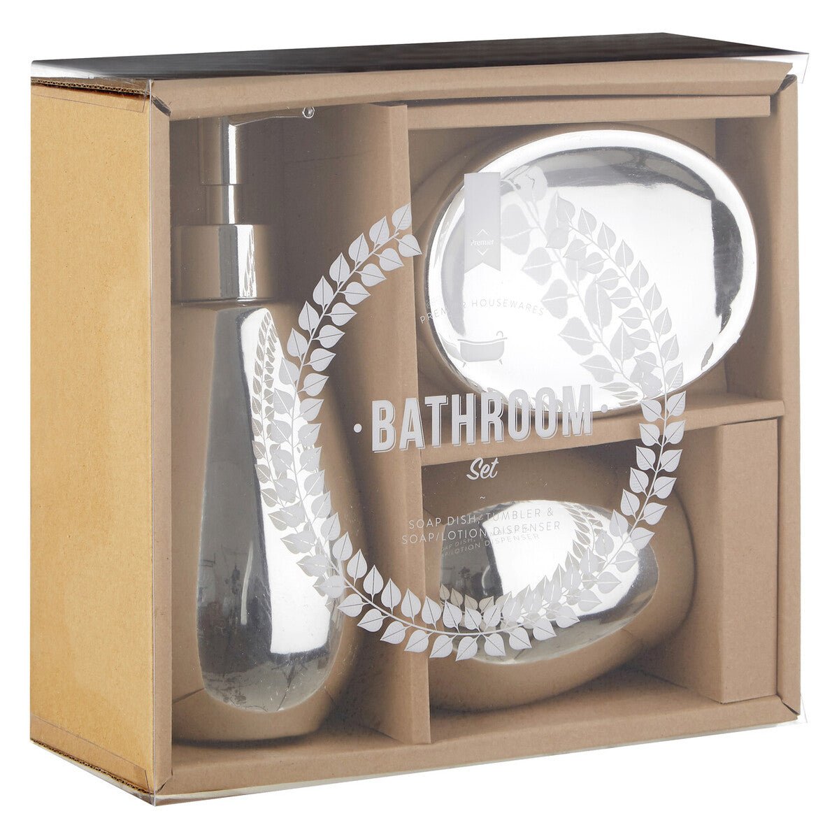 Magpie Dolomite Silver 3Pc Bathroom Set - Joe’s Haven