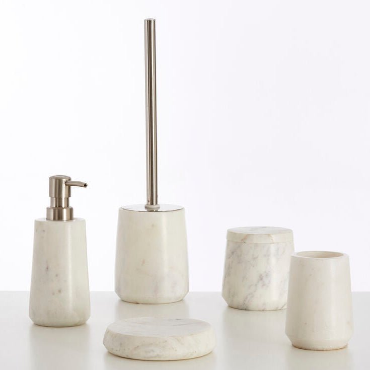 Abaska Off White Marble Tumbler - Joe’s Haven