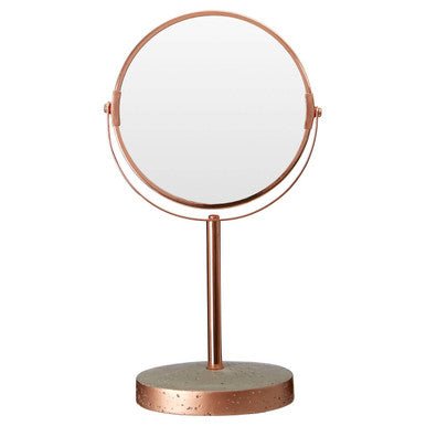 Neptune Copper Finish Round Swivel Bathroom Mirror - Joe’s Haven