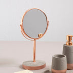 Neptune Copper Finish Round Swivel Bathroom Mirror - Joe’s Haven