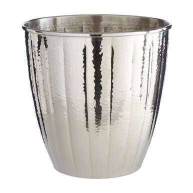 Vaco Hammered Bathroom Nickel Finish Waste Bin - Joe’s Haven