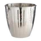 Vaco Hammered Bathroom Nickel Finish Waste Bin - Joe’s Haven