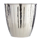 Vaco Hammered Bathroom Nickel Finish Waste Bin - Joe’s Haven