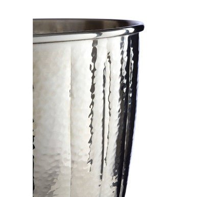 Vaco Hammered Bathroom Nickel Finish Waste Bin - Joe’s Haven