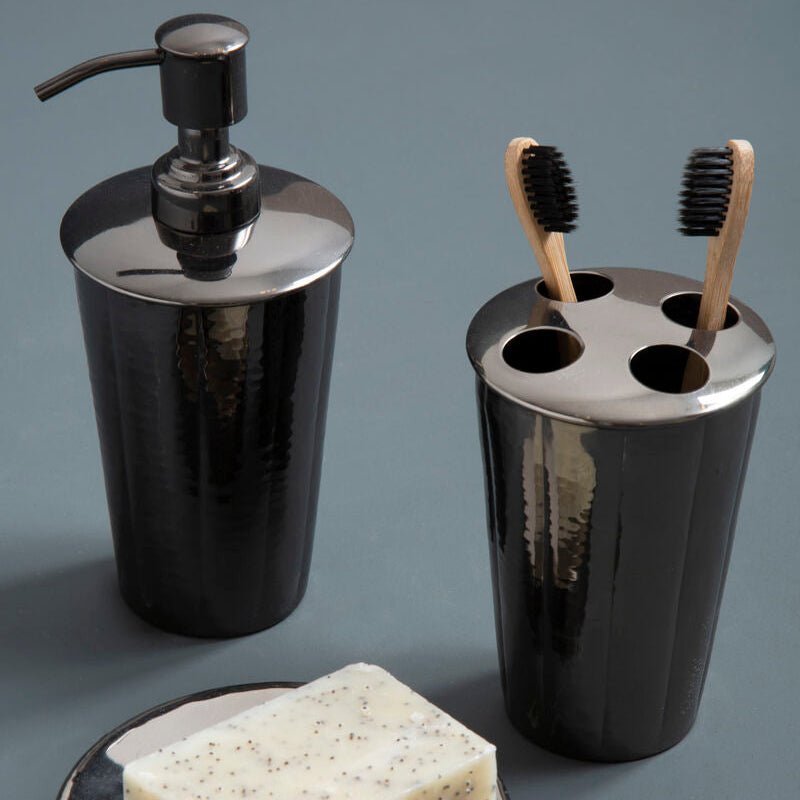 Vaco Hammered Black Nickel Finish Tumbler - Joe’s Haven