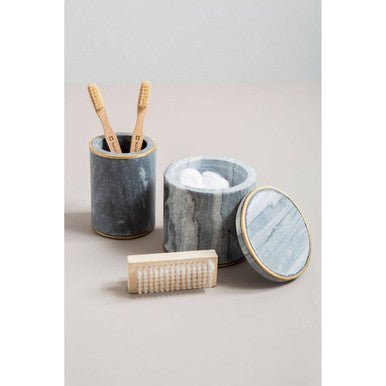 Bosco Grey Marble and Gold Tumbler - Joe’s Haven