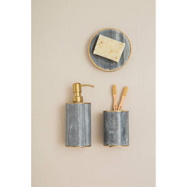 Bosco Grey Marble and Gold Tumbler - Joe’s Haven