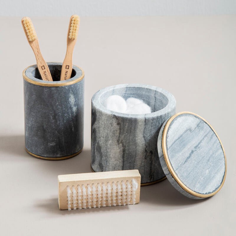 Bosco Grey Marble and Gold Tumbler - Joe’s Haven