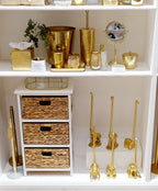 Fauna Gold Finish Elephant Toilet Roll Holder With Square Base - Joe’s Haven