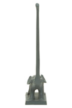 Fauna Grey Finish Elephant Toilet Roll Holder With Square Base - Joe’s Haven