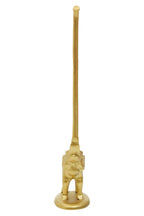 Fauna Gold Finish Elephant Toilet Roll Holder With Round Base - Joe’s Haven
