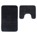 Soak Charcoal Grey Bath And Pedestal Mat Set - Joe’s Haven