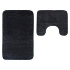 Soak Charcoal Grey Bath And Pedestal Mat Set - Joe’s Haven
