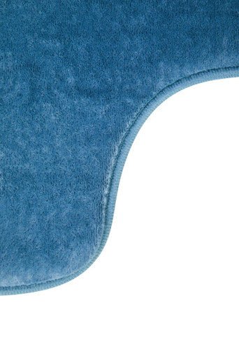 Soak Denim Blue Bath And Pedestal Mat Set - Joe’s Haven