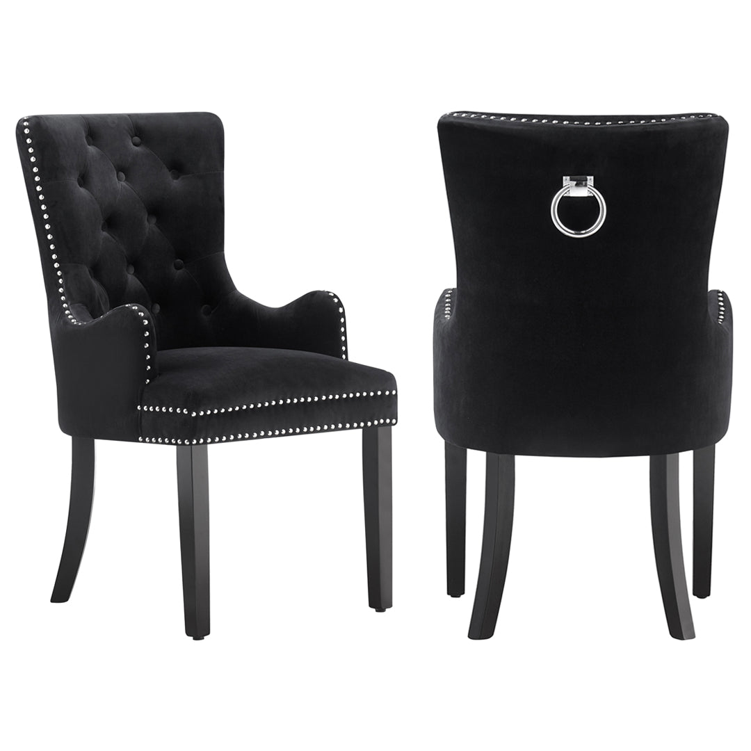 Windsor LUX Velvet Dining Chair (with armrests) - Joe’s Haven