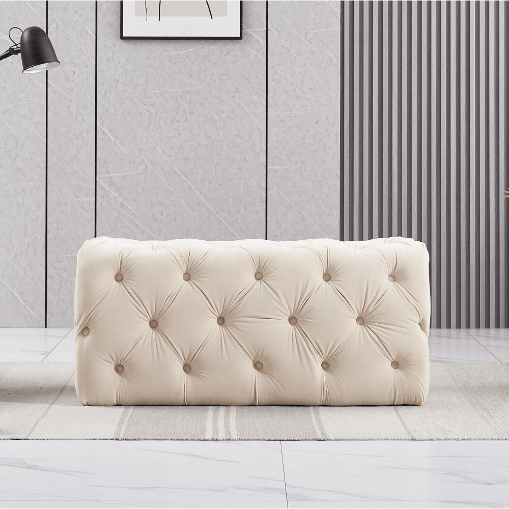 Melia Velvet Ottoman Bench - Joe’s Haven