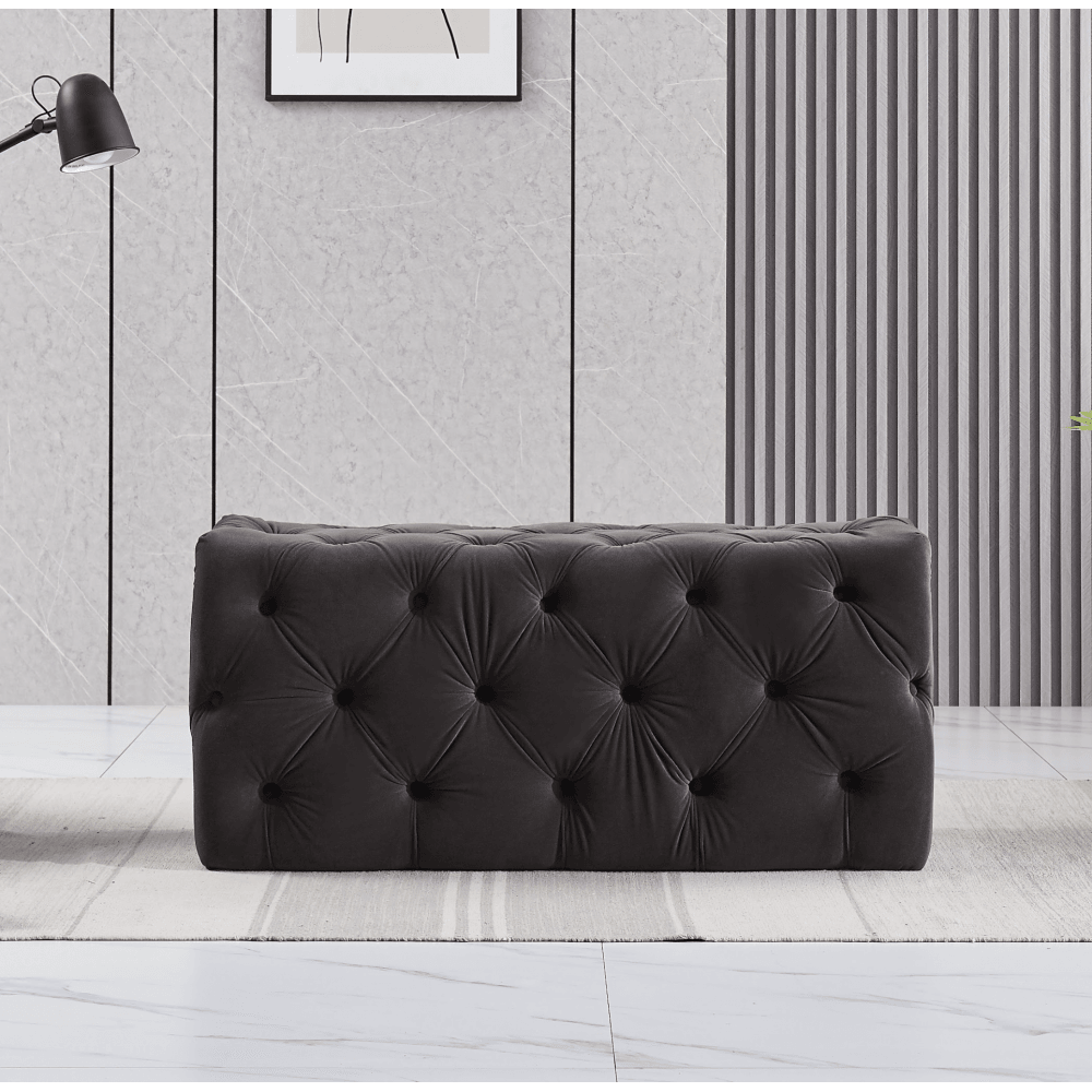 Melia Velvet Ottoman Bench - Joe’s Haven