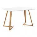 Dallas Scandinavian - inspired Dining Table - Easy Clean Wooden Table Top with Wooden Legs - Joe’s Haven