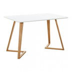 Dallas Scandinavian - inspired Dining Table - Easy Clean Wooden Table Top with Wooden Legs - Joe’s Haven